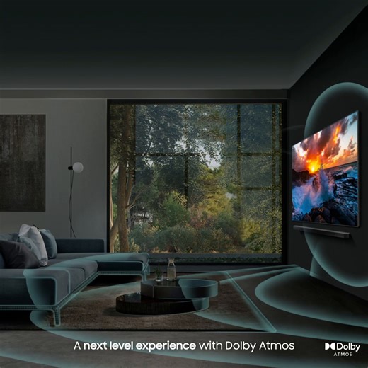 Experience the Future of Audio with #DolbyAtmos with breathtaking audio that surrounds you making you feel like you're right in the heart of the action. Learn more: http://spr.ly/6189uBYtB | Samsung