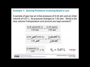 Boyle's Law (Concepts and Calculations)