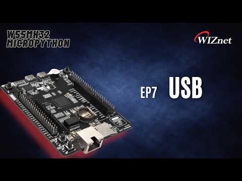 EP7 MicroPython Tutorial: USB on W55MH32L-EVB #usb #micropython