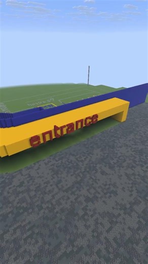 day 1 of building an ikea everyday (i just did walls and entrance) #minecraft