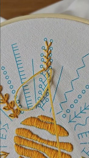Embroidery tutorial with a sunburst design!