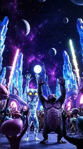 Aliens celebration of 31st Happy New year #Aliens #animated #animation #videos #viral #shorts