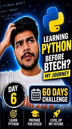 learning Python Before btech | day 6 #engineering #python #codinglife