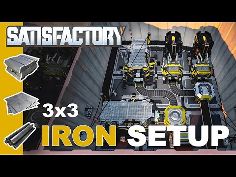 Satisfactory Iron 3x3 Compact tutorial