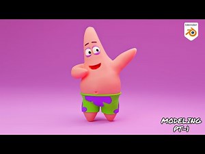 Patrick Star Cute Spongebob Character Modeling Tutorial Pt~1|Blender 2.9
