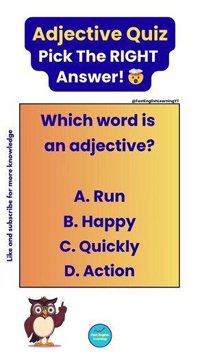 😱 90% Choose the Wrong Adjective! Can You Get It Right? 🤯