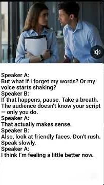 Overcoming Presentation Nerves – English Conversation Practice