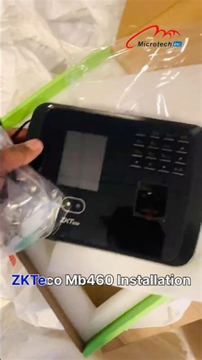 ZKTECO MB460 Installation & Configuration Attendance Machine #Shorts