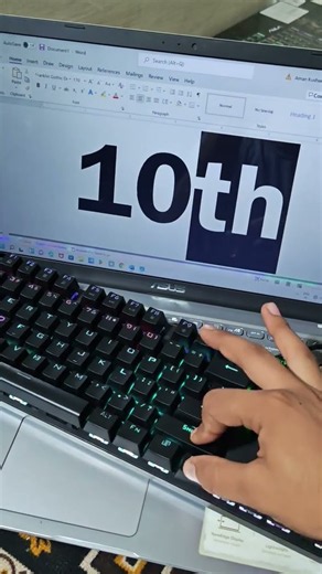 Keyboard Shortcut Key in MS Word #shorts #computer #asmr #keyboard