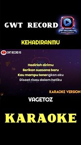 Kehadiranmu Karaoke - Vagetoz #shorts #karaoke #gwtrecord90