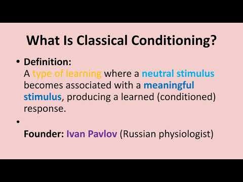 Classical Conditioning : Microteaching