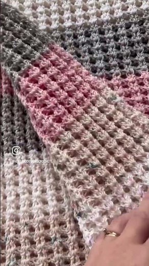Incredible plushness | Waffled Shell Stitch #baby #crochet