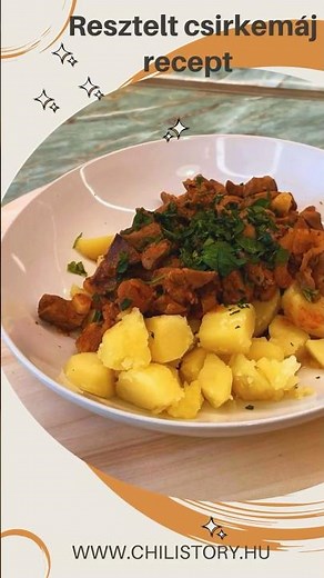 Resztelt csirkemáj recept #food #recipe #cooking #healthyfood #lunch #dinner #easyrecipe #foodie