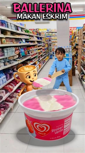 Apa❗Makan Eskrim Vanila Stroberi ❗Begini Cara Buatnya❗#editing #tutorial