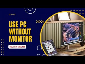 How to Use PC Without Monitor, pc without monitor || @ MANI COMPTECH