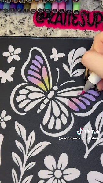 @Katie is coloring on our brand-new Color Your World Coloring Mats by Wook Books — the first of their kind 🎨✨ These mats look AMAZING… seriously, how did she make it look this good?! 😍 They officially launch November 18 — you don’t want to miss this. Grab yours before they’re gone! 💛 #wookbookscoloring #ohuhumarkers #fyp #blackfriday