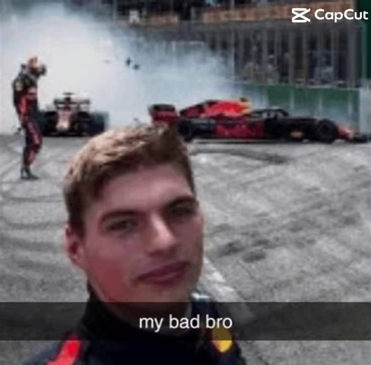my bad bro #f1 #maxverstappen #redbull