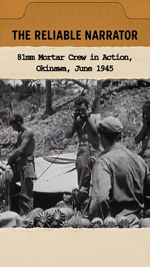 1.2K views · 40 reactions | 81mm Mortar Crew in Action, Okinawa, June 1945 On Okinawa’s brutal slopes, an 81mm mortar crew works fast—setting charges, dropping rounds, and firing in steady rhythm. It’s a snapshot of the grinding combat that defined the last battle of the Pacific. | The Reliable Narrator | Facebook