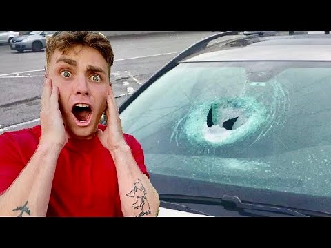 I DESTROYED HIS WINDSHIELD!