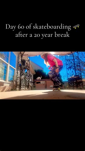 Day 60 back on a skateboard after a 20 year hiatus. #skate #skateboarding #skateboardvibes