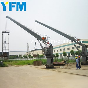 [Hot Item] 6ton 10m Offshore Ship Lifting Electro-Hydraulic Stiff Boom Marine Deck Crane Jetty Jib Crane