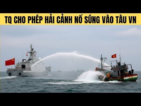 China allows coast guard to open fire on foreign ships, including Vietnamese ships.