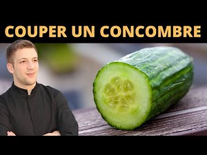 How to cut a cucumber