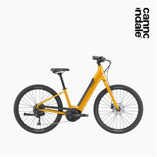 Adventure Neo. Comfort first. Bump-absorbing front fork, suspension seatpost, a comfy saddle and pedal assist boosting output. Our most comfortable eBike. | Cannondale