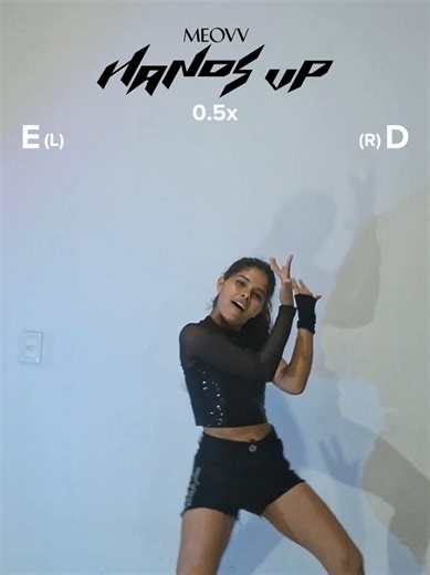 HANDS UP!! - Dance Tutorial Mirrored 0.5x • • • #handsupchallenge #handsup #meovv #fypシ #dancetutorial