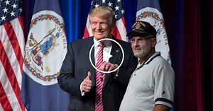Trump Gets a Purple Heart as a Gift