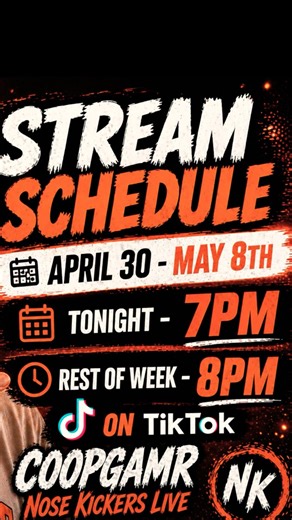 Stream Schedule This Week 👀 (Live Every Night!)
