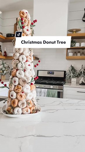Festive Christmas Donut Tree Craft