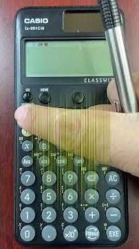 HOW TO USE THE CASIO FX991CW CALCULATOR #casio #exponentials #engineering #mathematics #math