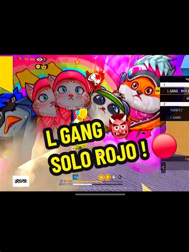 L GANG JUEGA SOLO ROJO en Free Fire