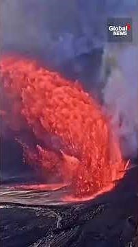 Hawaii's Kilauea Volcano erupts, red-hot lava melts camera feed
