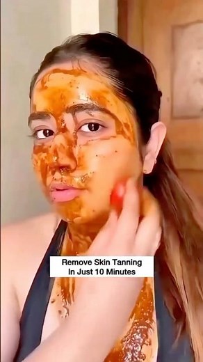 Remove skin tanning in just 10 minutes#skincare #trending