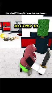 My Fake Knife Trolled The Sheriff… 😂💀 | MM2 #roblox #mm2