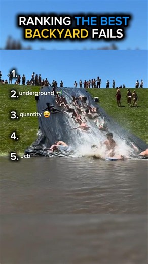 “Backyard Slide Fails 😂”