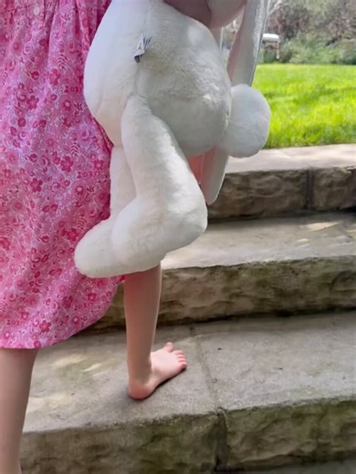 Princess Lilibet with her toys 🧸 🐇 Look at that cute headband with bunny ears 🐰