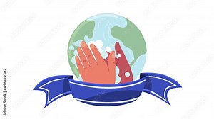 global handwashing day animation with