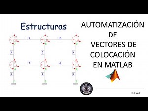 Estructuras Automatización de vectores de colocación en Matlab método de rigidez