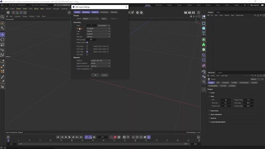 Cinema 4D技巧教程-.obj模型文件导入分解为单个模型多边形孤岛至对象工具使用教程Polygon Islands to Objects Tool