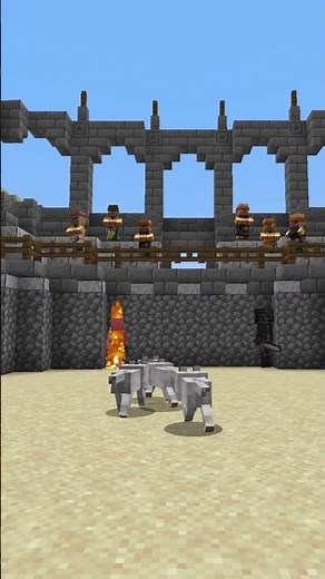 Gladiator games in Minecraft