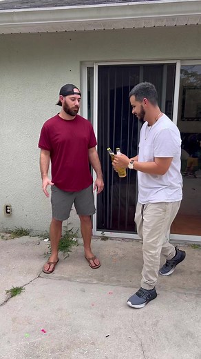 8.1M views · 10K reactions | Telling Him it’s Physically Impossible to Squat with One Hand Up 藍藍藍 He fell right into that 藍 | Odel Otero | Facebook