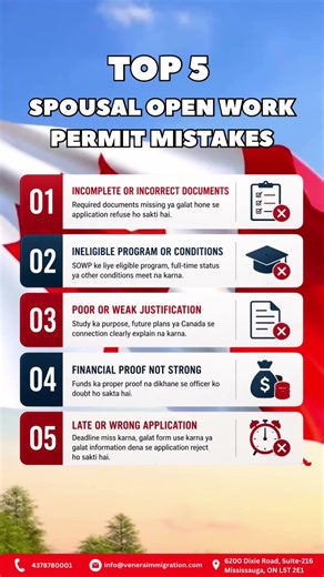 TOP 5 SPOUSAL OPEN WORK PERMIT MISTAKES