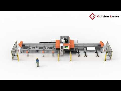 Ultimate Heavy-Duty Tube Cutting: 3-Chuck 3D Fiber Laser Machine for Large Diameter Tubes