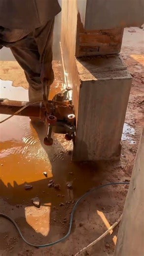 Concrete Cutting Machine in Action 🔥 #ConcreteCutting #Shorts