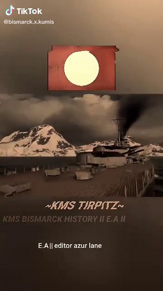 "ratu Utara yang kesepian" KMS Tirpitz adalah kapal perang Jerman (bat...