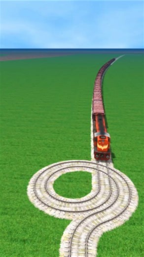 Unique Dangerous Railroad Layout 😲 Indian Train Simulator #Shorts