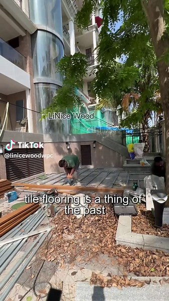 Easy Installation Perfect Floor Quickly#wpccladding#woodplasticcomposite#wallfactory#wallpanelwpc#decoracionparedes